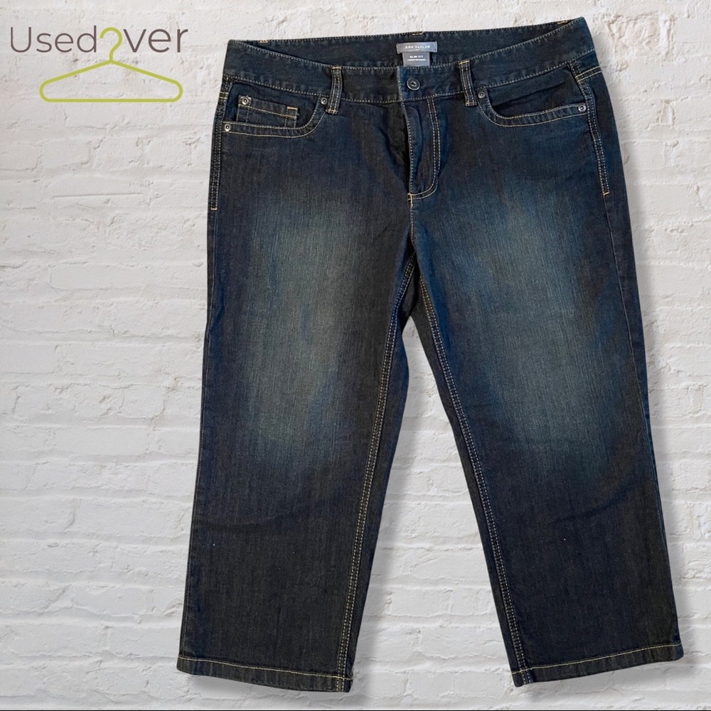 LIZ CLAIBORNE CROP JEANS SZ 12